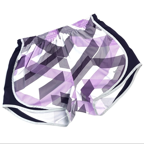 Nike Pants - Nike Dri Fit Tempo Running Shorts White & Purple M
